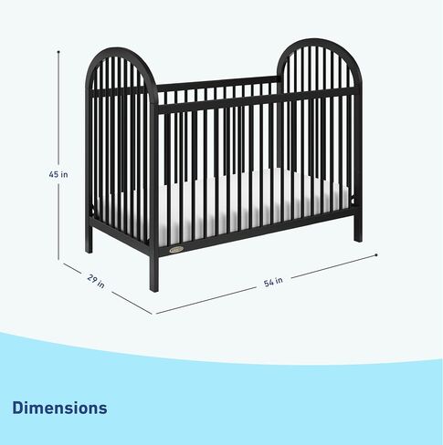 Graco Olivia Convertible Crib and Graco Premium Foam Crib & Toddler Bed Mattress Bundle (Driftwood) – GREENGUARD Gold Certified, Standard Crib Mattress, Baby Crib Converts to Toddler Bed & Daybed in Saudi Arabia