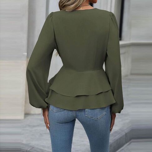 توبس توبس عمل غير رسمية عمل طويل القمصان ذات الأكمام الطويلة الخامس in Kuwait