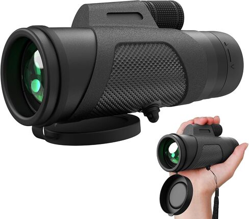 12x42 Monocular Telescope for Adults - High Powered Compact Lightweight Monoculars for Bird Watching, Hiking, Travel, Concerts in Saudi Arabia
