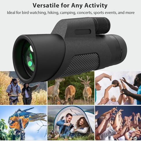 12x42 Monocular Telescope for Adults - High Powered Compact Lightweight Monoculars for Bird Watching, Hiking, Travel, Concerts in Saudi Arabia