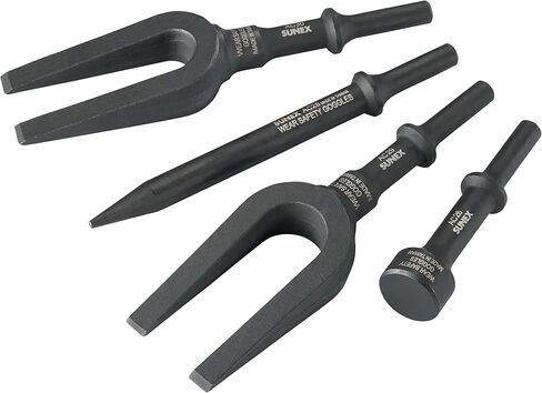 Sunex Tools ACS4 Air Hammer Zisel stipatator pneumatic effelator في لفة أداة محمولة ، 4 قطع in Saudi Arabia