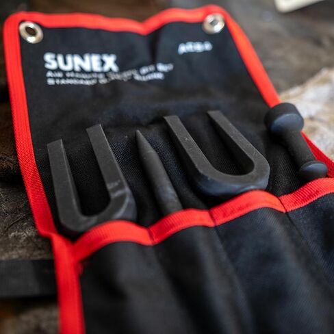 Sunex Tools ACS4 Air Hammer Zisel stipatator pneumatic effelator في لفة أداة محمولة ، 4 قطع in Saudi Arabia