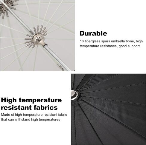 Godox UB-85W 33.5in/85cm Parabolic Reflective Umbrella, Black White Photography Umbrella with Carry Bag Portable for Vedio Studio Shooting Speedlite in Saudi Arabia