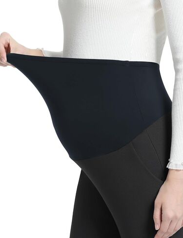 Maternity Pants for Work Over Belly Pregnancy Dress Pants Stretchy Business Bootcut Flare Trousers with Pockets in Saudi Arabia