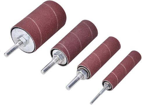 Zjchao Drum Sander ، Sander Sander Sanding Sanding Drum Sleeve Kit Str Press Sanding Kit Accessories Metal Wood Plishing Tool Woodworking Cashive in Saudi Arabia