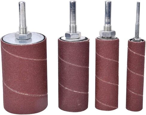 Zjchao Drum Sander ، Sander Sander Sanding Sanding Drum Sleeve Kit Str Press Sanding Kit Accessories Metal Wood Plishing Tool Woodworking Cashive in Saudi Arabia