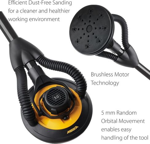 Mirka LEROS 950X CV Electric Drywall Sander – 9″ Orbital Head, 180° Flex, Brushless Motor, Bluetooth, Carry Bag in Saudi Arabia