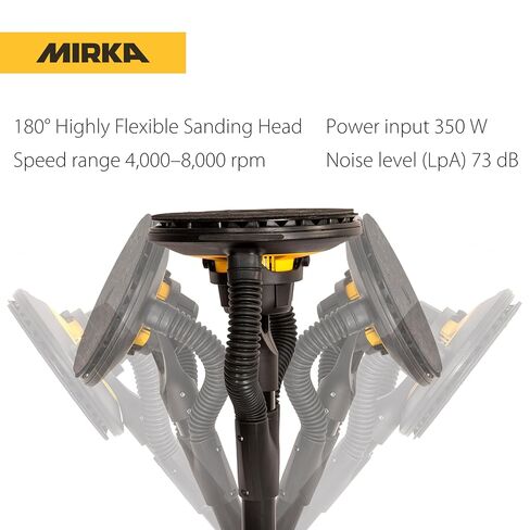 Mirka LEROS 950X CV Electric Drywall Sander – 9″ Orbital Head, 180° Flex, Brushless Motor, Bluetooth, Carry Bag in Saudi Arabia