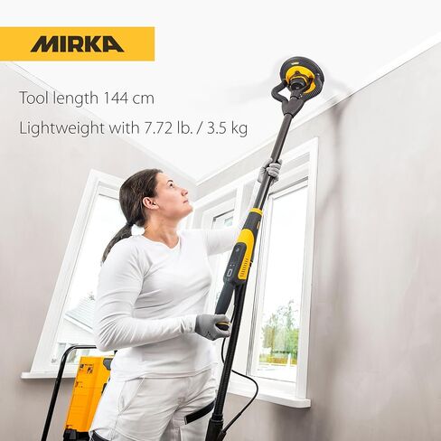 Mirka LEROS 950X CV Electric Drywall Sander – 9″ Orbital Head, 180° Flex, Brushless Motor, Bluetooth, Carry Bag in Saudi Arabia