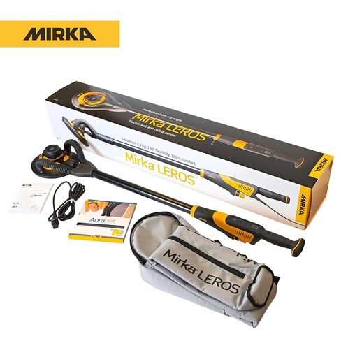 Mirka LEROS 950X CV Electric Drywall Sander – 9″ Orbital Head, 180° Flex, Brushless Motor, Bluetooth, Carry Bag in Saudi Arabia