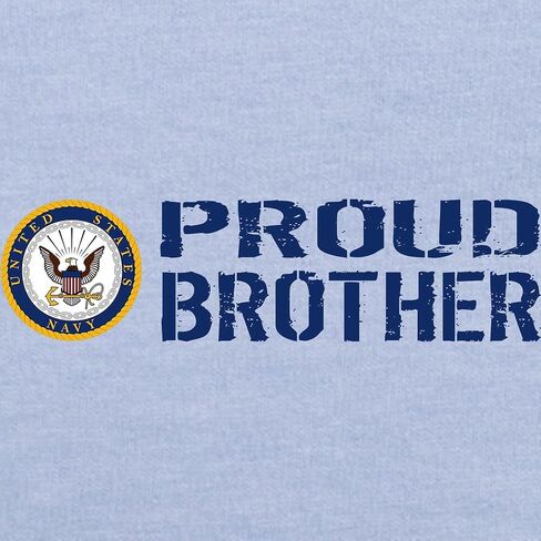 CafePress U.S. Navy: Proud Brother (Blue) Toddler T Shirt Cute Toddler Graphic Tee, 100% Cotton in Saudi Arabia