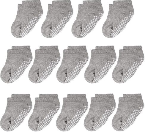 جوارب Cozyway Baby & Toddler مع Grippers Non Slip Low Cut Grip For Girls and Boys Soft Comfy Cotton 14 Pack in Kuwait
