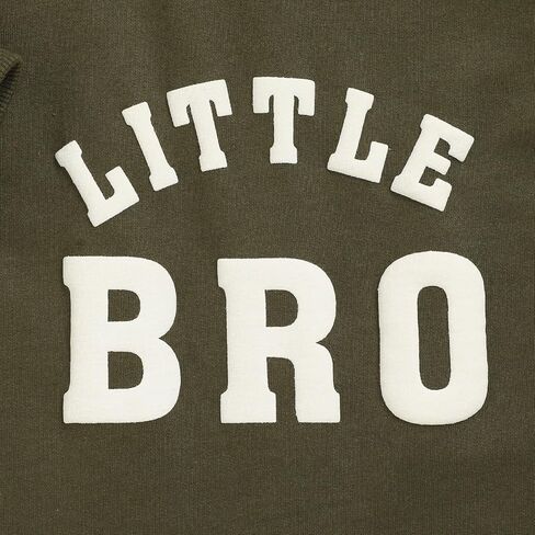 Newborn Boy Fall Winter Outfits Baby Boy Soft Cotton Romper Little Bro Print Jumpsuit Coming Home Clothes with Hat in Saudi Arabia