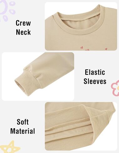 فتيات الرسوم البيانية للبلوزات الطاقم Crewneck لطيف كرتون Pulver in Kuwait