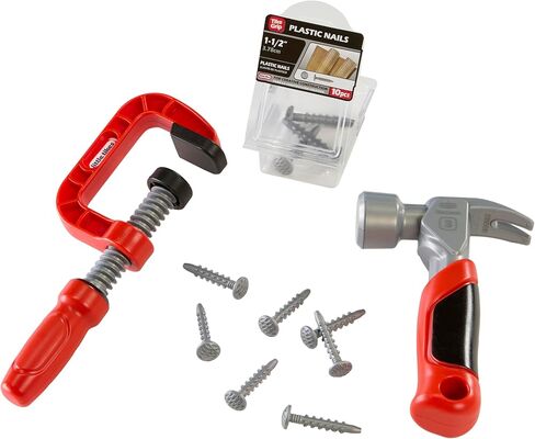 Little Tikes Creative Construction Hammer & Nail مجموعة مع 5 ملحقات ، مجموعة بناء Play Play ، للبنين والبنات الذين تتراوح أعمارهم بين 3 سنوات in Saudi Arabia