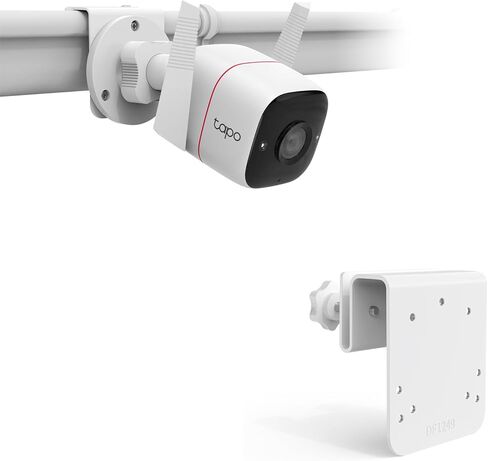 Gutter Mount Compatible with Tapo TP-Link Security Outdoor Camera(C320WS)(3MP C310)/2K QHD ColorPro(C325WB)/DEKCO Solar Security Camera Outdoor DC4L/5L/9L 2K Camera (White) in Kuwait