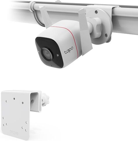 Gutter Mount Compatible with Tapo TP-Link Security Outdoor Camera(C320WS)(3MP C310)/2K QHD ColorPro(C325WB)/DEKCO Solar Security Camera Outdoor DC4L/5L/9L 2K Camera (White) in Kuwait
