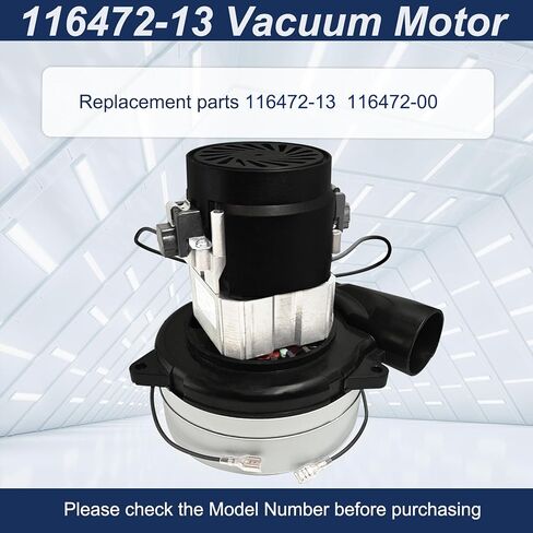 116472-13/116472-00 محرك فراغ ، محرك منفاخ مضخات كهربائي للضخات للضخمة ، و 120 فولت بديل لمفاصل محرك مركزي 120 فولت من أجل المكنسة الكهربائية ، ومحركات المتجر للتنظيف الصناعي للتنظيف الصناعي in Kuwait