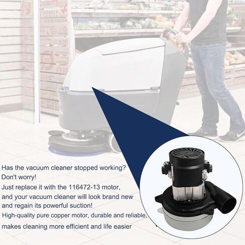 116472-13/116472-00 محرك فراغ ، محرك منفاخ مضخات كهربائي للضخات للضخمة ، و 120 فولت بديل لمفاصل محرك مركزي 120 فولت من أجل المكنسة الكهربائية ، ومحركات المتجر للتنظيف الصناعي للتنظيف الصناعي in Kuwait