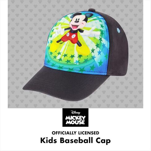 Disney Boys Baseball Cap, Mickey Mouse Adjustable Toddler Hat, Ages 2-4 Or Boy Hats For Kids Ages 4-7 in Saudi Arabia