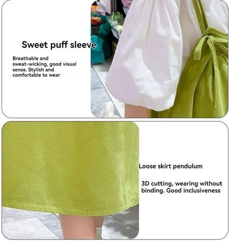 Womens Maternity suits Pregnant Summer Thin Edition Fashion And Leisure Green Shoulder Strap Skirt And Top Two-piece Set (US, Alpha, X-Large, Regular, Regular, Green) in Kuwait