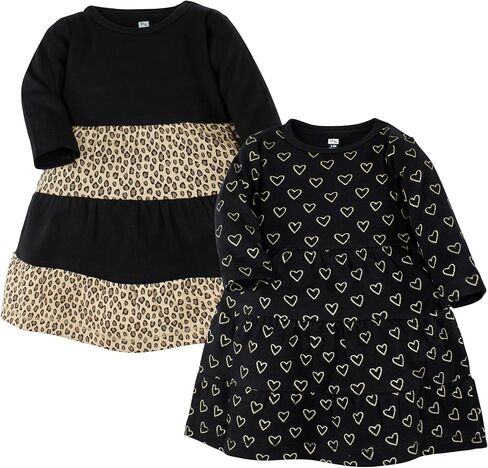 Luvable Friends Hudson Baby Long-Sleeve Dresses 2pk in Saudi Arabia