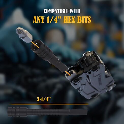 Multi-tool Bit Driver Extender, Add-on Accessories for Leatherman Multi-tools, and Flat Bit to 1/4" Hex Adapter (1 Set, Black) in Kuwait
