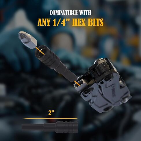 Multi-tool Bit Driver Extender, Add-on Accessories for Leatherman Multi-tools, and Flat Bit to 1/4" Hex Adapter (1 Set, Black) in Kuwait