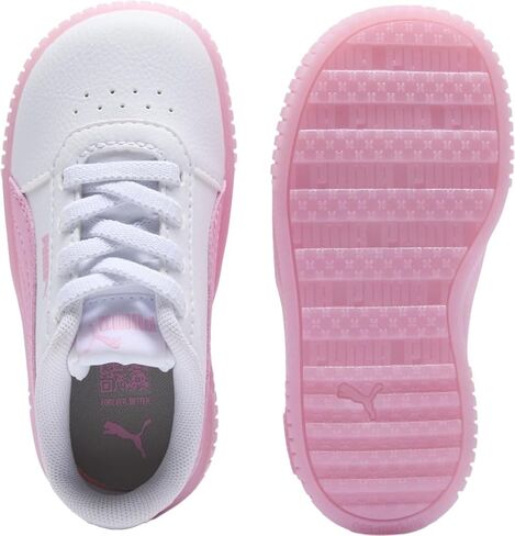 PUMA Toddler Girls Carina 2.0 Glitter Lace Up Sneakers Shoes Casual - Pink in Kuwait