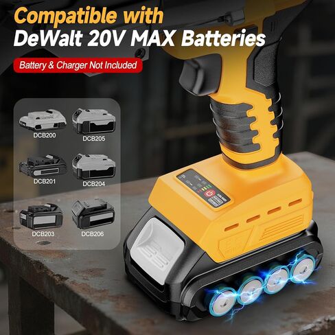 Cordless Metal Shears Compatible with DeWalt 20V Max Batteries, Brushless Motor 400Nm Torque, 14GA Steel Cutter, 360° Rotating Head, LED Light, Multi-Material Cutting (Tool Only, No Battery) in Kuwait