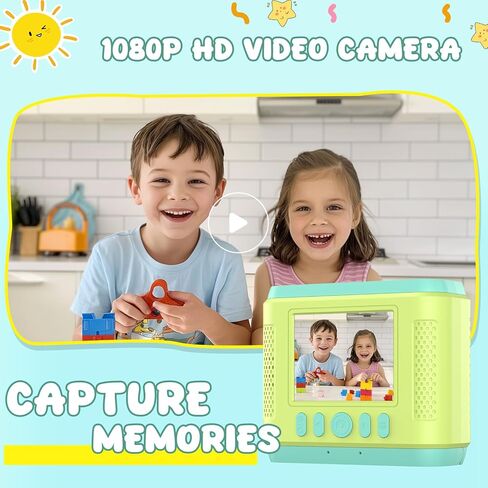 Instant Print Camera for Kids,2.4 Inch Screen Kids Instant Cameras,Christmas Birthday Gifts for Girls Age 3-12, Portable Toddler Toy for 3 4 5 6 7 8 9 10 11Year Old Girls Boys Pink in Saudi Arabia