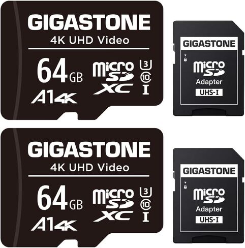 Gigastone 32GB Micro SD بطاقة 10 حزمة ، فيديو HD الكامل ، مراقبة كاميرا كاميرا كاميرا كاميرا ، 90 ميجابايت/ثانية Micro SDHC UHS-I U1 C10 Class 10 in Kuwait