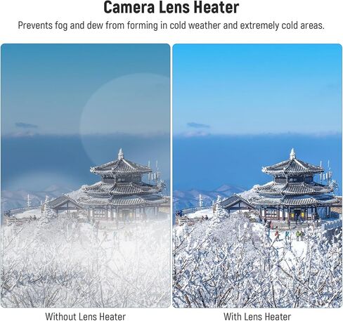 NEEWER USB Lens Heater, Lens Warmer with FPC Fast Even Heating Tech for DSLR Camera Lens Telescope Astrophotography, 3 Temperature Levels, Prevents Overvoltage/Dew/Fog/Condensation in Saudi Arabia