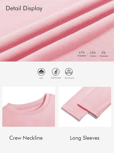 Haloumoning Toddler Boys Long Sleeve Dorts Kids Fall Tops Crewneck Plain Basic Tees 3-10y in Kuwait