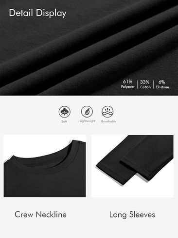 Haloumoning Toddler Boys Long Sleeve Dorts Kids Fall Tops Crewneck Plain Basic Tees 3-10y in Kuwait