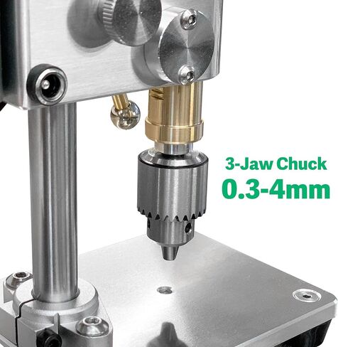 MINI Drill Press ، مكبس الحفر الكهربائية عالية الدقة ، آلة حفر CNC المحمولة لعلاج الحفر المعدنية المصنوعة من أعمال الراتنجات الخشبية PVC ، السرعة القابلة للتعديل ، 0.3-4 ملم تشاك in Kuwait