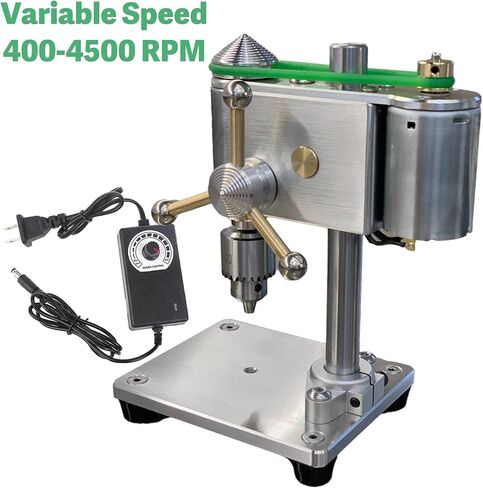 MINI Drill Press ، مكبس الحفر الكهربائية عالية الدقة ، آلة حفر CNC المحمولة لعلاج الحفر المعدنية المصنوعة من أعمال الراتنجات الخشبية PVC ، السرعة القابلة للتعديل ، 0.3-4 ملم تشاك in Kuwait