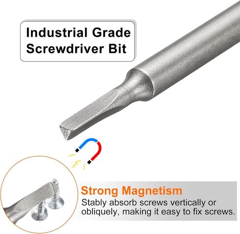 HARFINGTON Magnetic Triangle Screwdriver Bit TA23 1/4" Hex Shank 3" (75mm) Long Magnetic S2 Steel Industrial Grade Screw Driver Bit Triangular Head Electric Drill Bits in Saudi Arabia