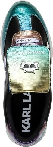 Karl Lagerfeld للسيدات Minia Flap Lace-Up Sneaker in Kuwait