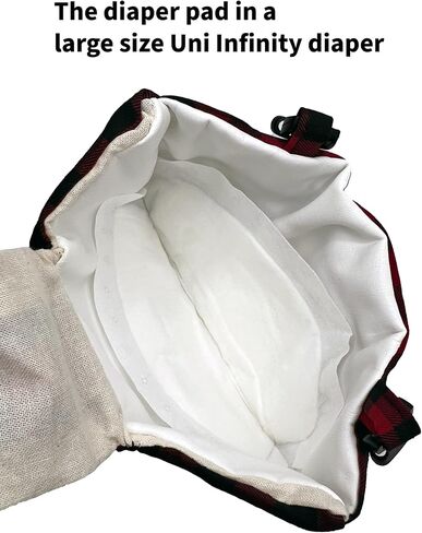 Chicken Diapers Disposable for Hens, Goose, Duck - 15 Sticky Pad Linings - Leakproof, Unscented, Fits in a Reusable Diaper by Uni Infinity (Disposable Pads, One Size, 15 Count) in Saudi Arabia