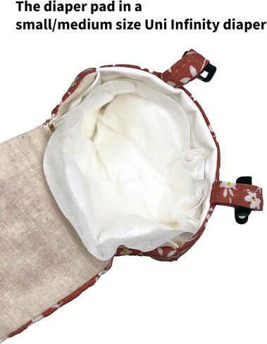 Chicken Diapers Disposable for Hens, Goose, Duck - 15 Sticky Pad Linings - Leakproof, Unscented, Fits in a Reusable Diaper by Uni Infinity (Disposable Pads, One Size, 15 Count) in Saudi Arabia