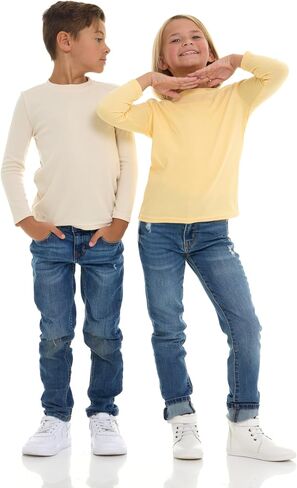 Cudlie 5 عبوات صغيرة من الأطفال الصغار الصغار الأكمام الطويلة-خمسة طاقم مزيج من القطن الخالدة بألوان غنية وحديثة in Saudi Arabia