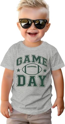 CM C&M WODRO Game Day Shirts Toddler Baby Boys Girls Football Short Sleeve T-Shirt Kids Football Fans Gift Tee Tops in Saudi Arabia