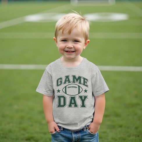 CM C&M WODRO Game Day Shirts Toddler Baby Boys Girls Football Short Sleeve T-Shirt Kids Football Fans Gift Tee Tops in Saudi Arabia