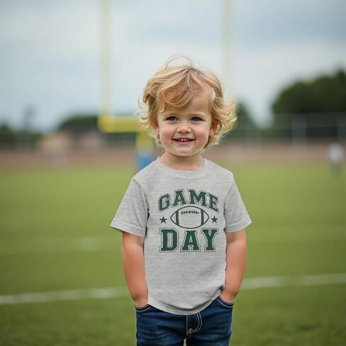 CM C&M WODRO Game Day Shirts Toddler Baby Boys Girls Football Short Sleeve T-Shirt Kids Football Fans Gift Tee Tops in Saudi Arabia