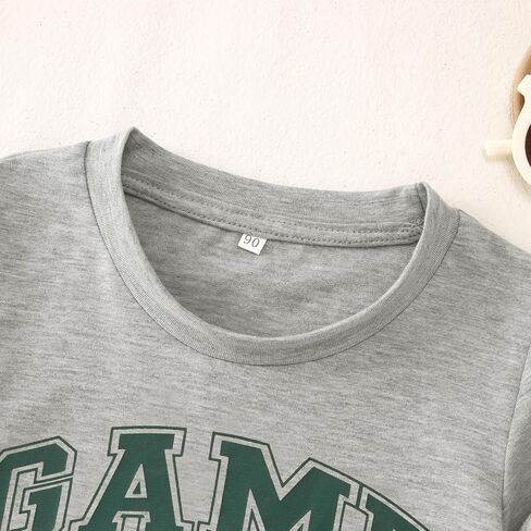 CM C&M WODRO Game Day Shirts Toddler Baby Boys Girls Football Short Sleeve T-Shirt Kids Football Fans Gift Tee Tops in Saudi Arabia