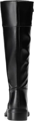 Vivianly للسيدات الركبتين High Boots Zipper Square Toe منصة Trendy Low Contky Cheels Boots in Kuwait