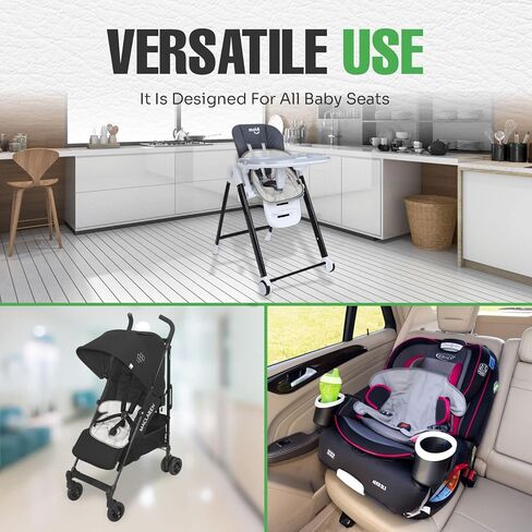 Child Car Seat Saver Waterproof Liner 100% Leak Free Pad for Baby Stroller, Piddle Pad for Potty Training Toddlers, Car Seat Liner with Anti Slip Vinyl Backing in Kuwait