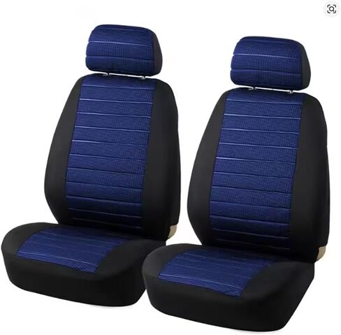 Car Mat Backrest Universal Car Cover Cover Cover Close Set Cloth Motor لمعظم سيارات السيدان سيارات الدفع الرباعي لوقاية مقعد السيارة في المقعد الأمامي والخلفي مريح (Y30082-GRAY-11 مساءً) in Kuwait