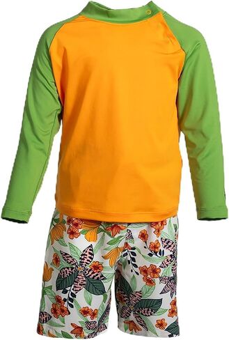 Coolibar Upf 50+ Baby Island Swim Rashguard Set - Sun Protection in Kuwait